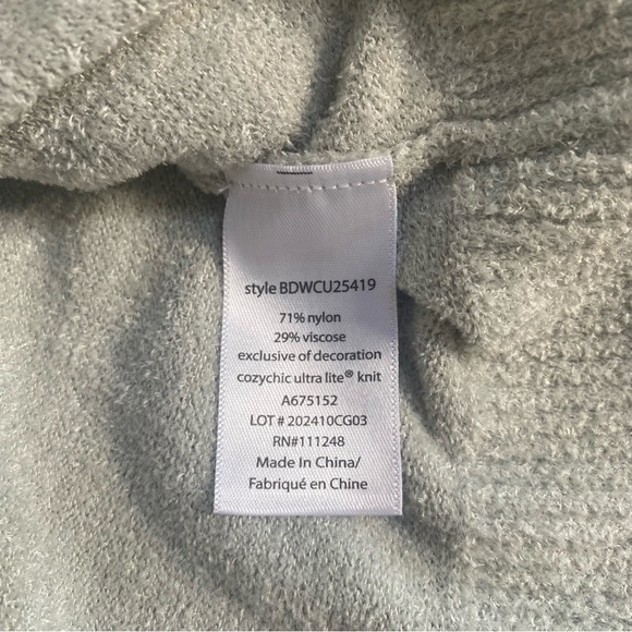 Barefoot Dreams Dew Drop CozyChic Ultra Lite Chevron Placket Cardigan Medium - Picture 15 of 16